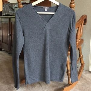 Grey J. Jill v-neck sweater